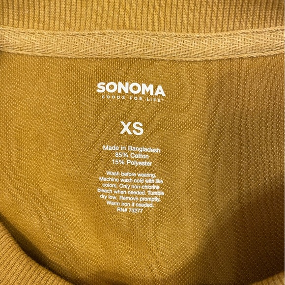 Sonoma Side Tie Oversized Tunic Sweatshirt Size XS NWT - Picture 3 of 5